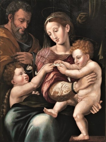 Sainte Famille - Atelier de Michele Tosini (1503-1577)